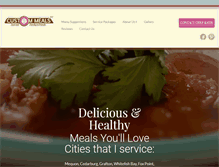 Tablet Screenshot of custommealsllc.com